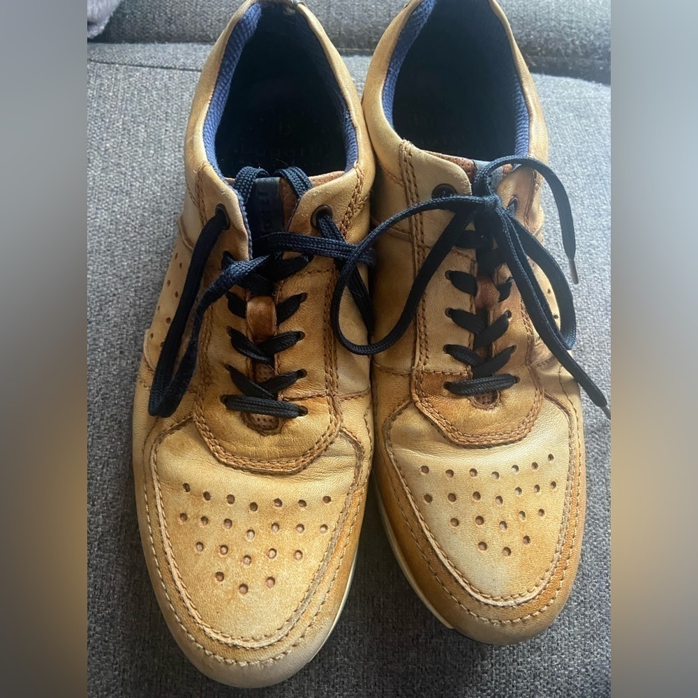 Mens size 43 yellow Bugatti sneakers p2